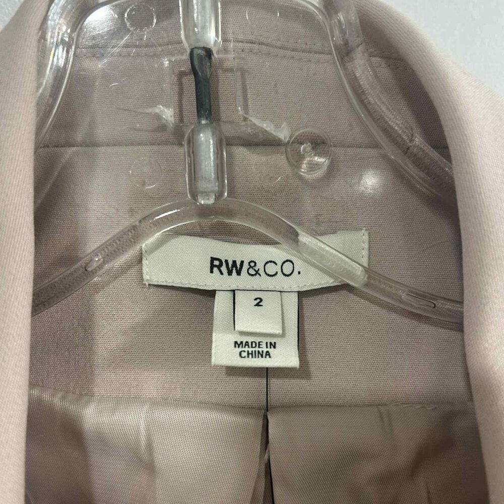 RW & Co. Women's Light Pink Blazer Jacket – Size 2 – New with Tags - Picture 3 of 6